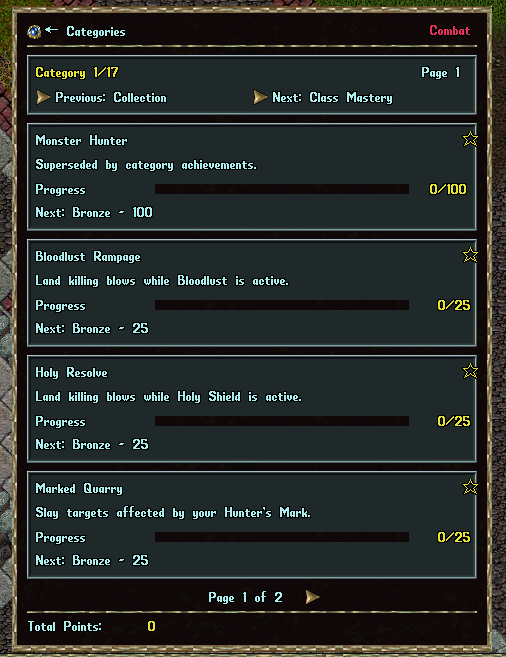 Achievements