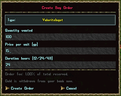 Buy Order