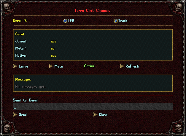 Terra Chat Channels