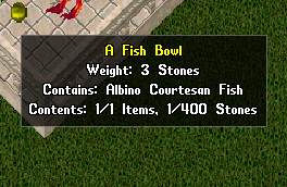 Fish Bowl com criatura