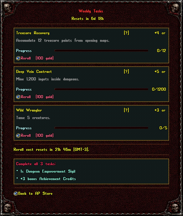 Weekly Tasks